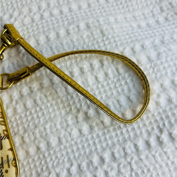 Coach Poppy Graffiti Plaid Scribble Cream Bag Wallet / Wristlet - No Tag - Picture 7 of 10